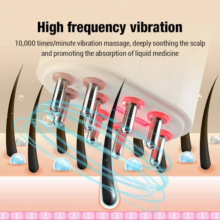 Electric Vibration Massage Comb for promoting scalp health and hair growth