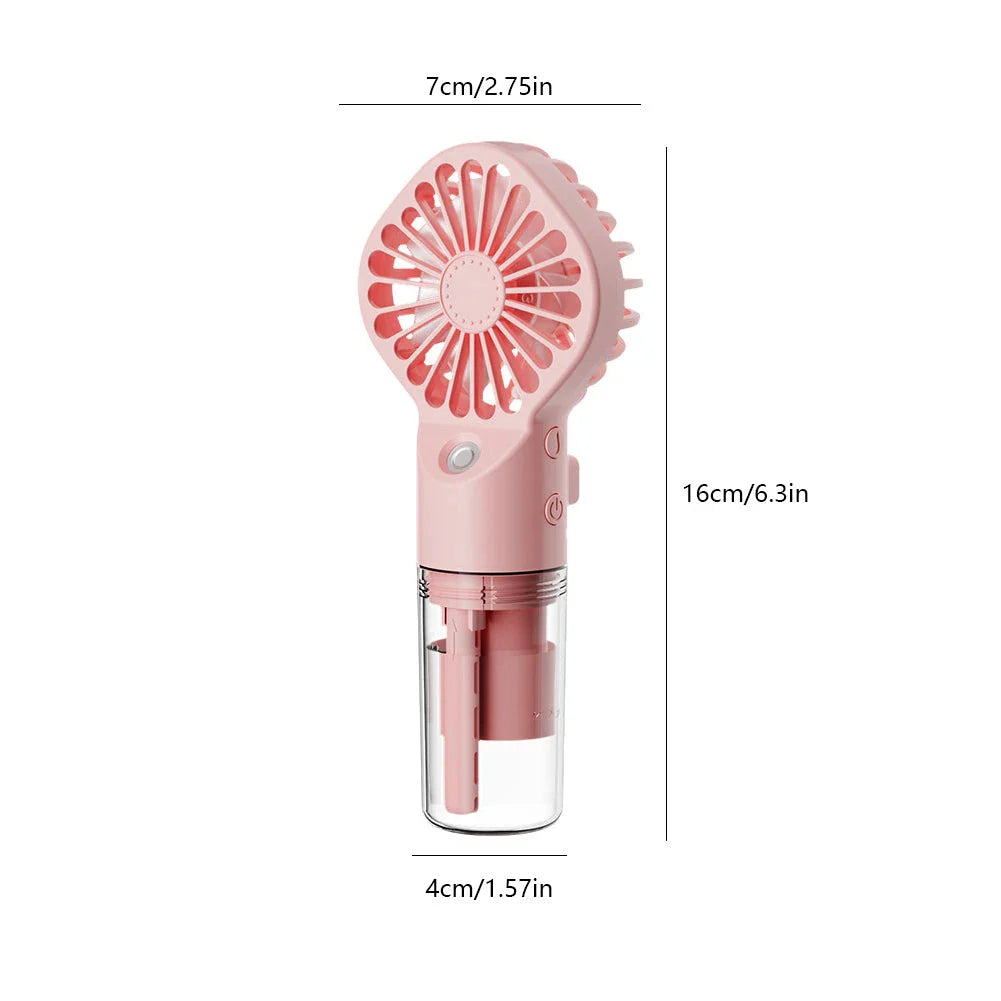 Handheld Mini Air Conditioner Humidifier Mist Cooler - Compact Cooling Device for Refreshment Anywhere