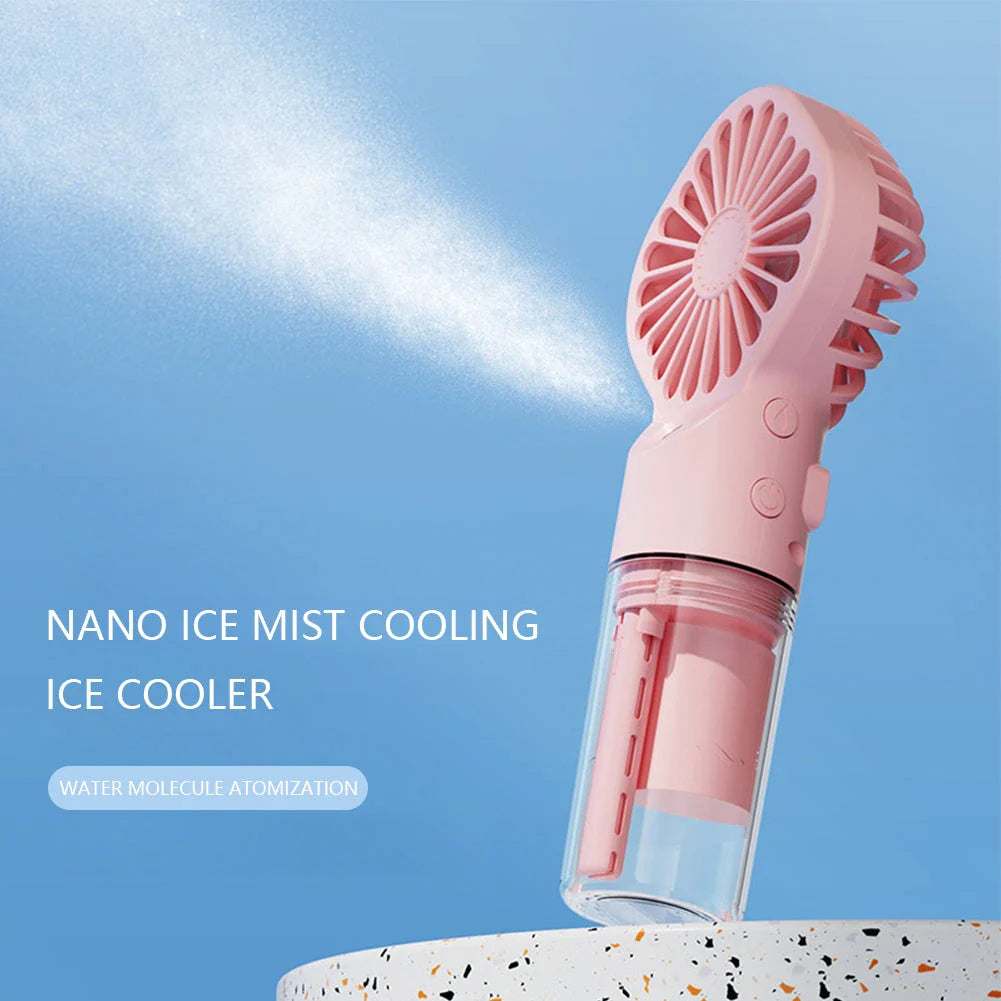 Handheld Mini Air Conditioner Humidifier Mist Cooler - Compact Cooling Device for Refreshment Anywhere