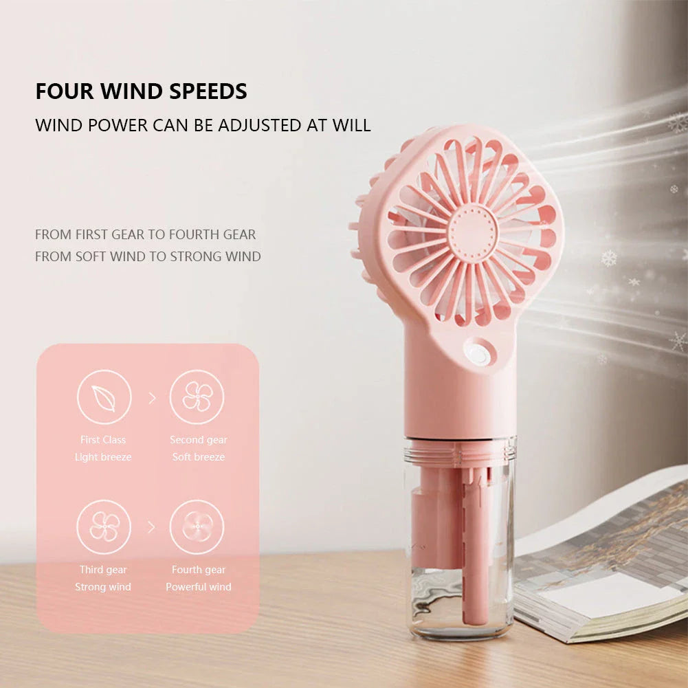 Handheld Mini Air Conditioner Humidifier Mist Cooler - Compact Cooling Device for Refreshment Anywhere