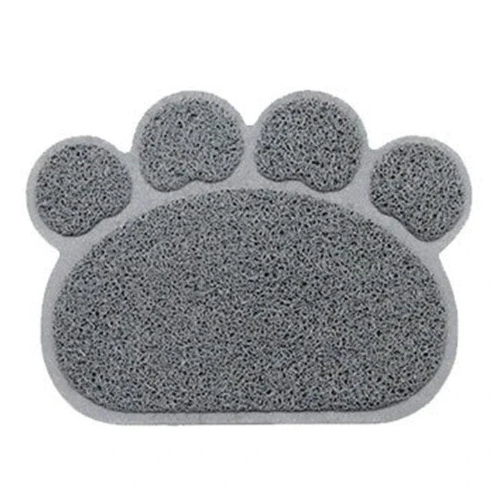 Colourful pet feeding mat made of durable PVC material, with a vibrant green design and slip-resistant surface to keep bowls in place during mealtimes.