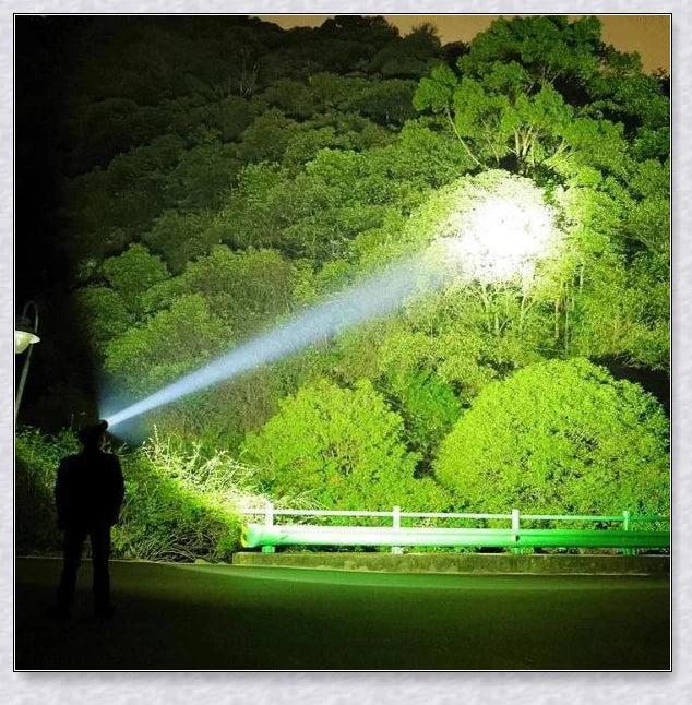 UK's Most Powerful LED Police Torch with Zoomable Beam, 2500 Lumens, Tactical Flashlight for Outdoor, Emergency, and Home Use