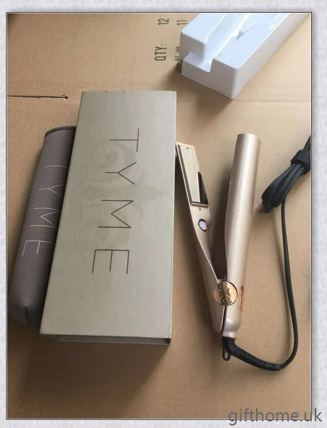 2-in-1 Twist Straightening and Curling Iron with Ceramic and Tourmaline Plates, Adjustable Temperature Settings, and Rapid Heat-up for Salon-Quality Hairstyles