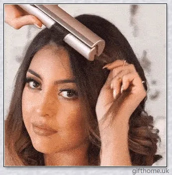 2-in-1 Twist Straightening and Curling Iron with Ceramic and Tourmaline Plates, Adjustable Temperature Settings, and Rapid Heat-up for Salon-Quality Hairstyles