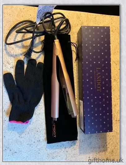 2-in-1 Twist Straightening and Curling Iron with Ceramic and Tourmaline Plates, Adjustable Temperature Settings, and Rapid Heat-up for Salon-Quality Hairstyles
