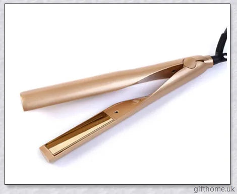 2-in-1 Twist Straightening and Curling Iron with Ceramic and Tourmaline Plates, Adjustable Temperature Settings, and Rapid Heat-up for Salon-Quality Hairstyles