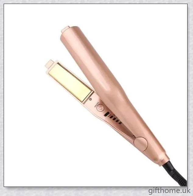 2-in-1 Twist Straightening and Curling Iron with Ceramic and Tourmaline Plates, Adjustable Temperature Settings, and Rapid Heat-up for Salon-Quality Hairstyles