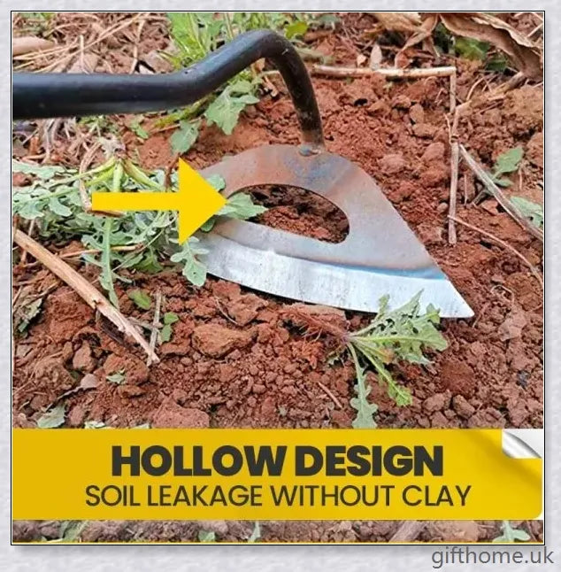 Premium manganese steel gardening hand hoe with hollow design for lightweight durability