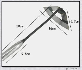 Premium manganese steel gardening hand hoe with hollow design for lightweight durability