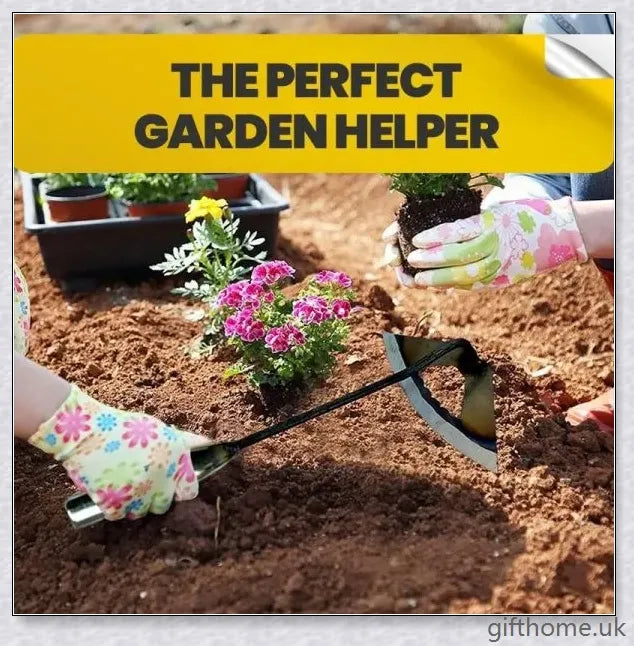 Premium manganese steel gardening hand hoe with hollow design for lightweight durability