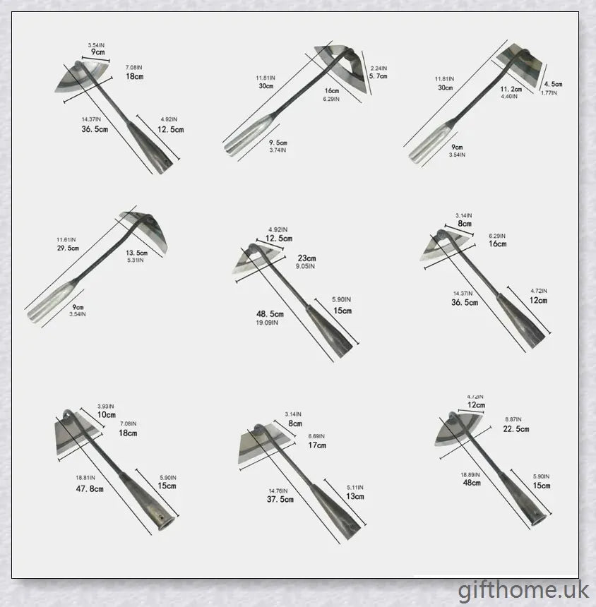 Premium manganese steel gardening hand hoe with hollow design for lightweight durability