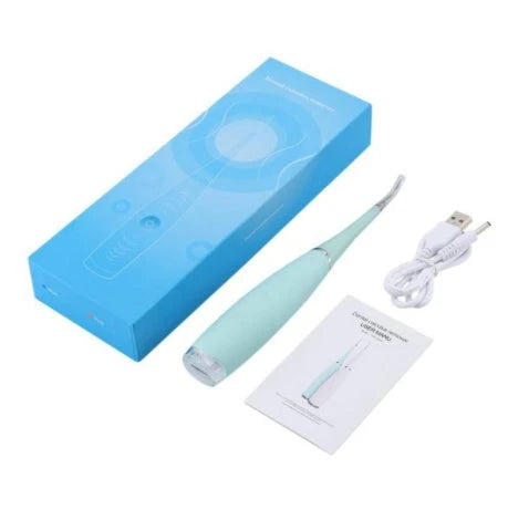 Waterproof Electric Toothbrush Cleaner with Vibrating Head, Silica Gel and ABS Materials, Ergonomic Handle for Effective Plaque and Tartar Removal