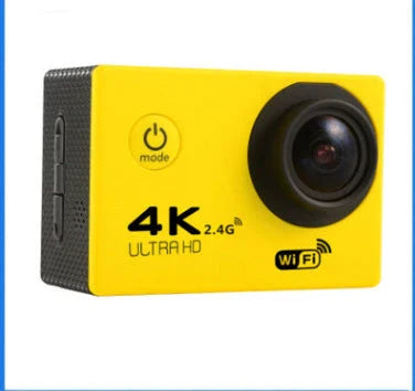 Robust 4K Ultra HD Waterproof Sport Camera with 12MP sensor, 170-degree wide-angle lens, and water-resistant design for filming up to 30 metres underwater