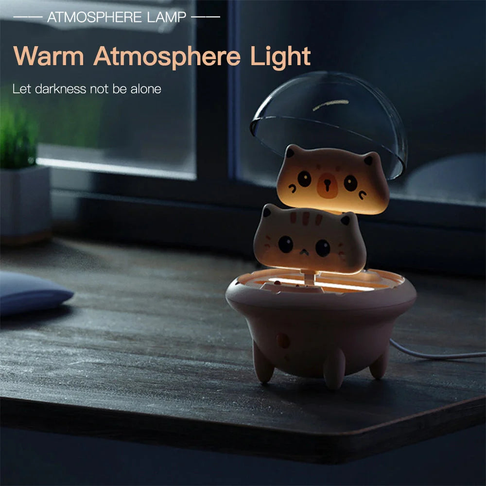 DuoXin Spaceship Cute Pet Portable Charger with cute cat design