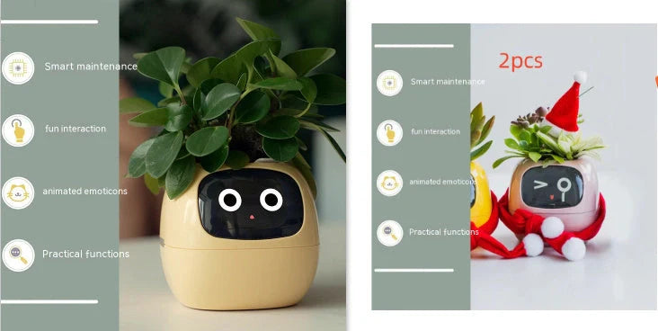Smart Planter with AI and 7 sensors for easy plant care in various colours