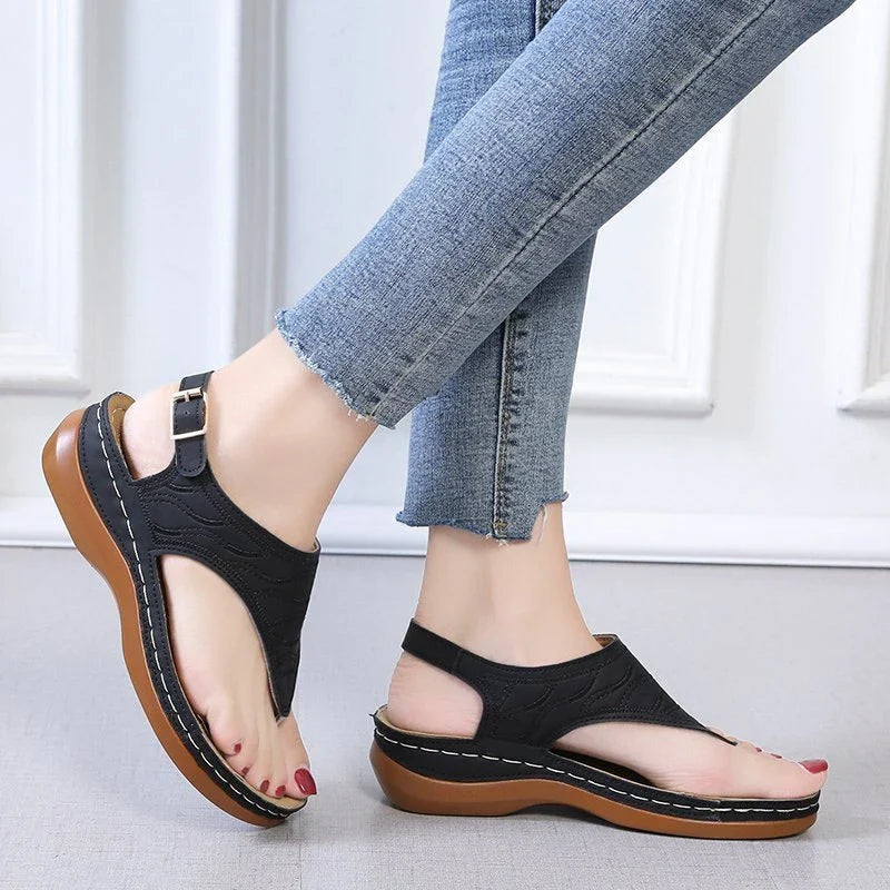 Wedge sandals for women with adjustable straps and a range of stylish color options