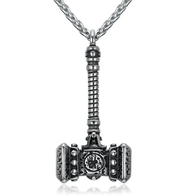 Vintage Norse rune necklaces for men, featuring a range of intricate Viking symbols and designs crafted from premium stainless steel