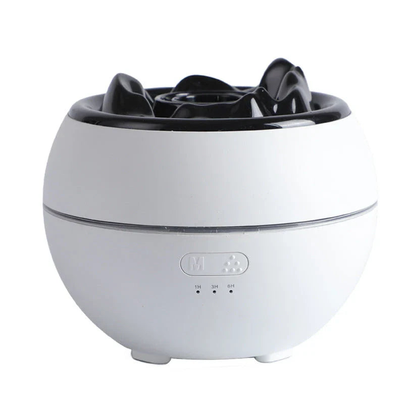 Sleek and compact aroma diffuser with adjustable timer settings, automatic shut-off, and large water tank for long-lasting fragrance dispersal