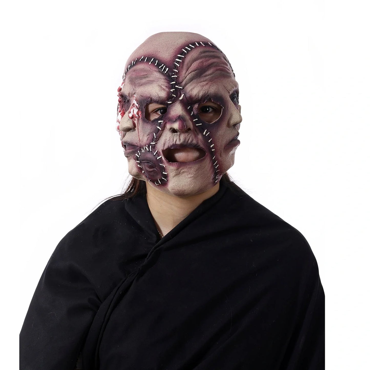Halloween Three-sided Grimace Horror Mask for cosplay and parties
