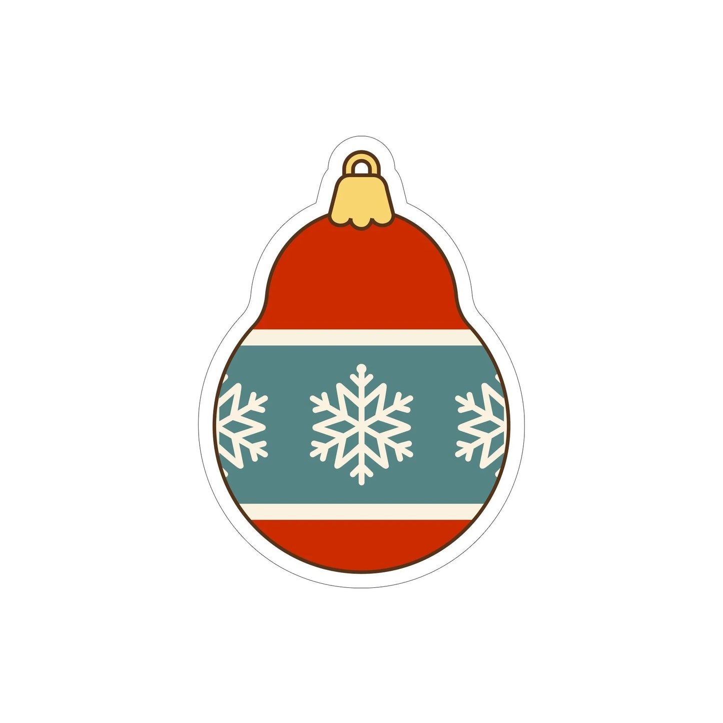 Festive car ornament hanging from rearview mirror with Christmas designs