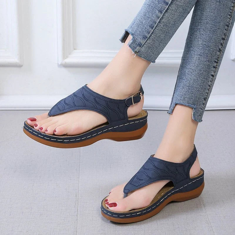 Wedge sandals for women with adjustable straps and a range of stylish color options