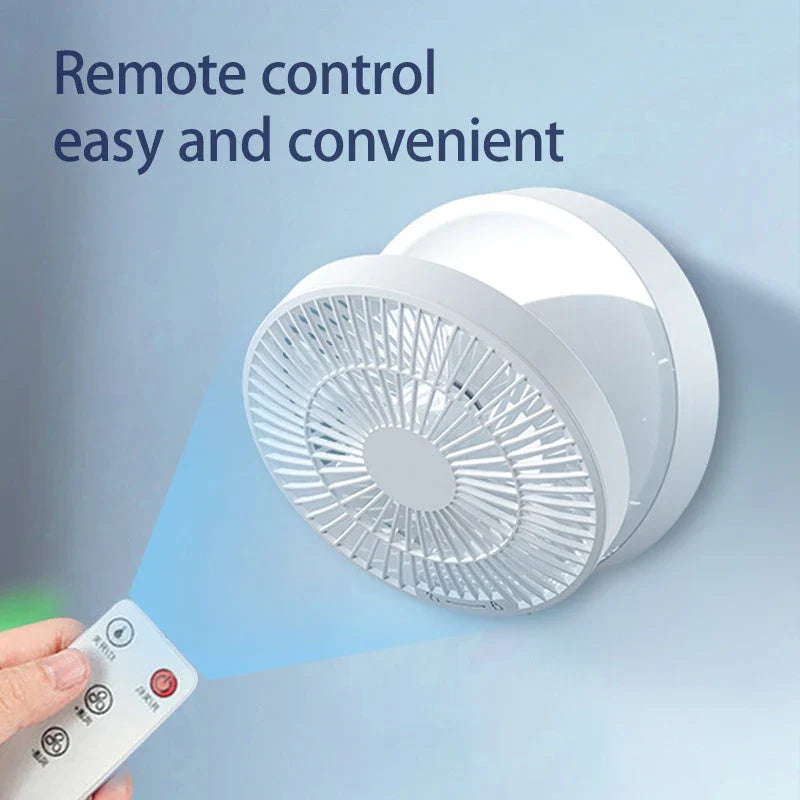 Rechargeable USB Desk Fan with Night Light - Portable Cooling Air Circulator for Home and Office