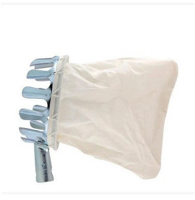 Sturdy, high-reach fruit picking tool with adjustable pole and gentle teeth for effortless, damage-free harvesting