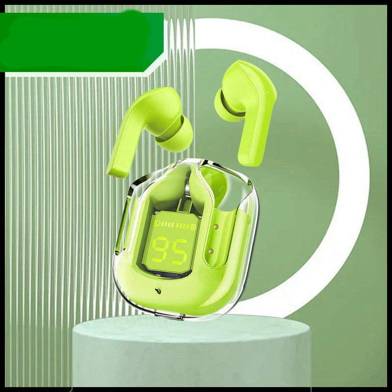 Premium true wireless Bluetooth 5.3 earbuds with digital display, noise reduction, and long battery life.