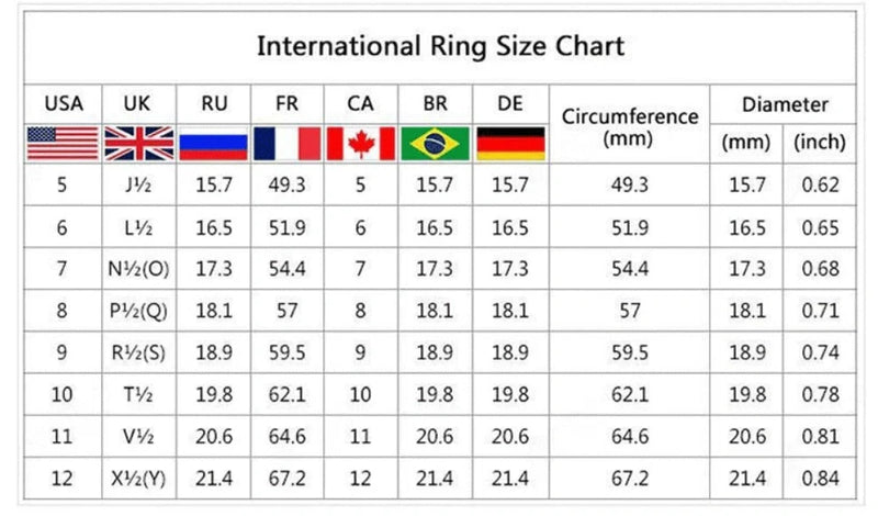 GiftHome UK Vintage Titanium Steel Zircon Ring with Retro Charm