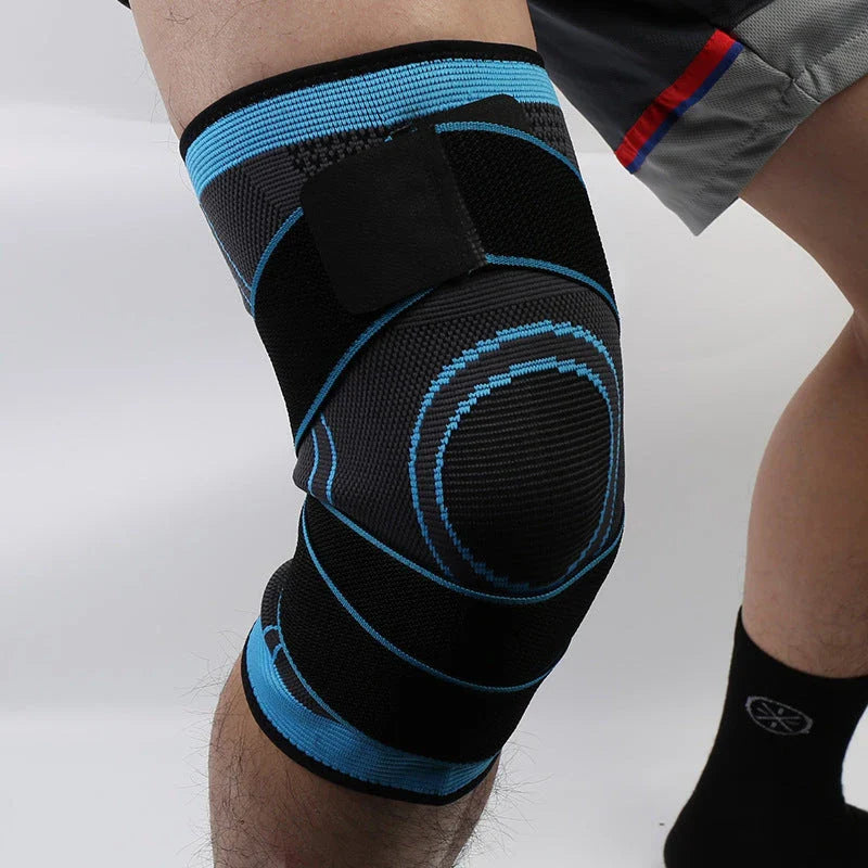 Sports knee brace with adjustable pressure design for active lifestyles