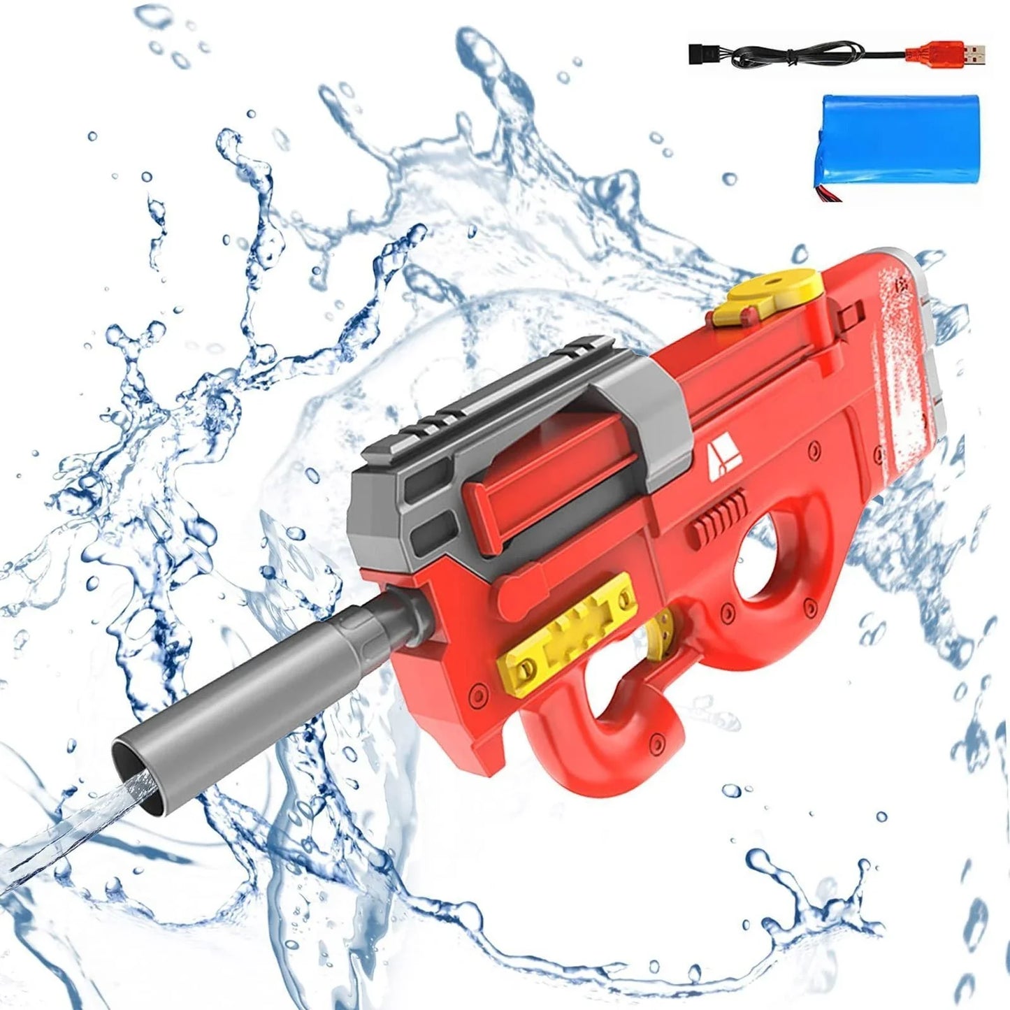 Premium high-powered electric water blaster with sleek design, long-range water stream, and large water capacity for endless summer fun