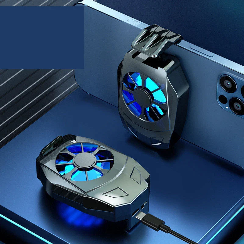 Powerful Mobile Phone Cooling Fan with Gamepad Mount - Sleek Design, Efficient Cooling for Uninterrupted Mobile Gaming