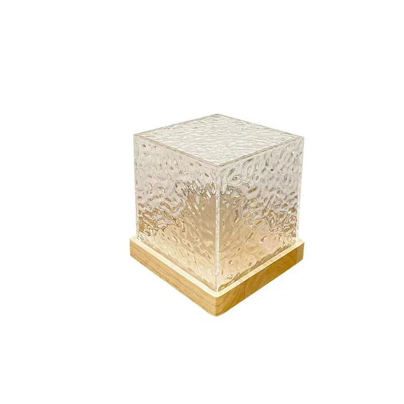 Enchanting water ripple ambient light with 16 color options, remote control, and rotatable design