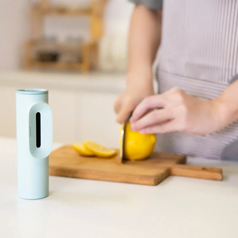 Compact fridge purifier with ozone technology to keep refrigerator fresh and food quality preserved