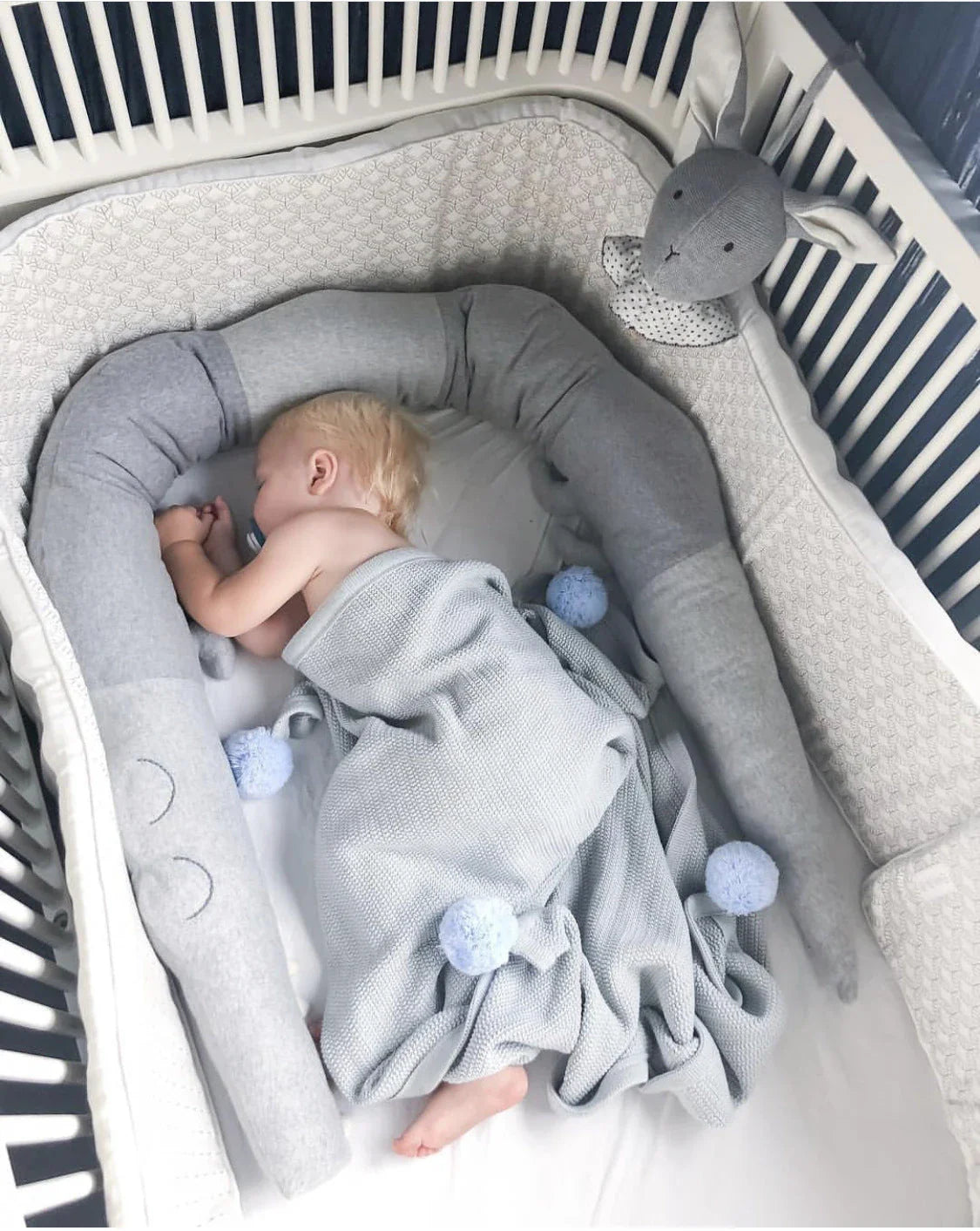 Soft and cuddly crocodile-themed plush cushion for cots, sofas and nursery decor