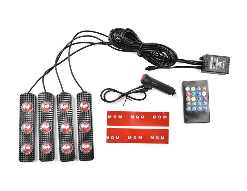 Foot Soles Full Of Stars LED Atmosphere Light for cars, creating a customisable starry night effect