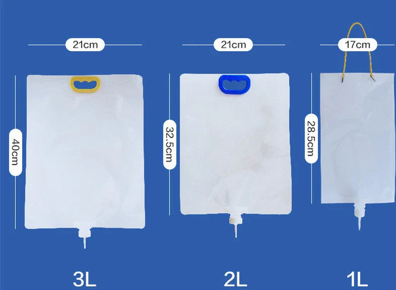 Premium drip-feed plant watering bag in transparent color, designed for indoor gardening and travel