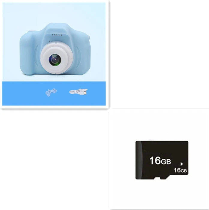 A colorful, cartoon-inspired digital camera for kids with fun filters and high-quality features