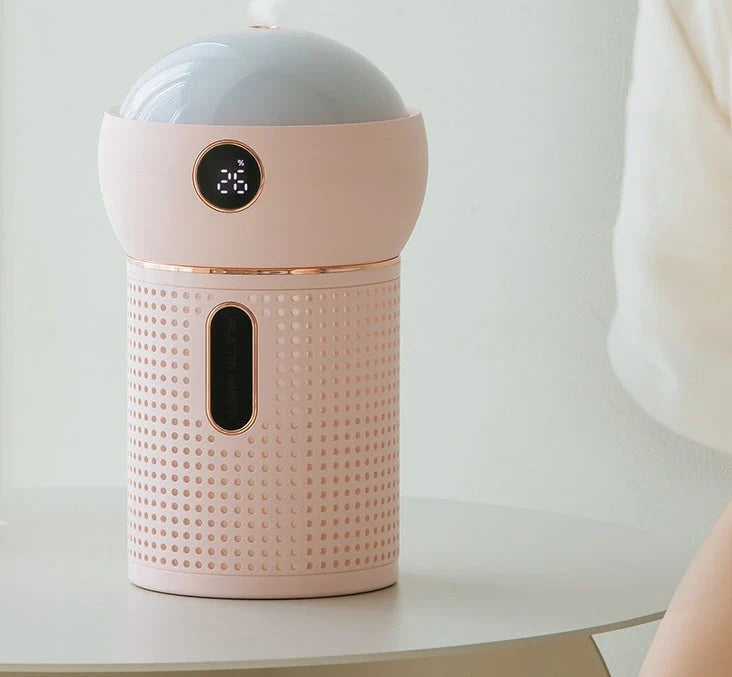 Compact projector humidifier with night light feature for student dormitories