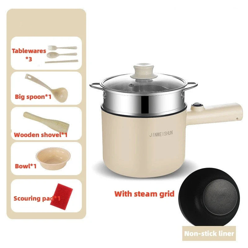 Versatile Mini Electric Cooker for Home and Dorm - Compact, Efficient, and Easy to Use