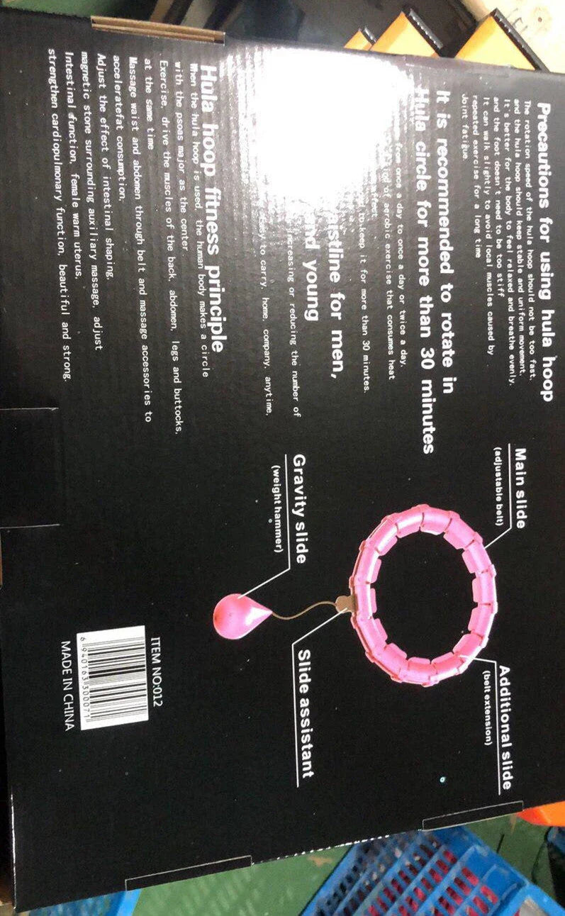 Adjustable waist hoop made of high-quality polypropylene for efficient fitness training and fat burning