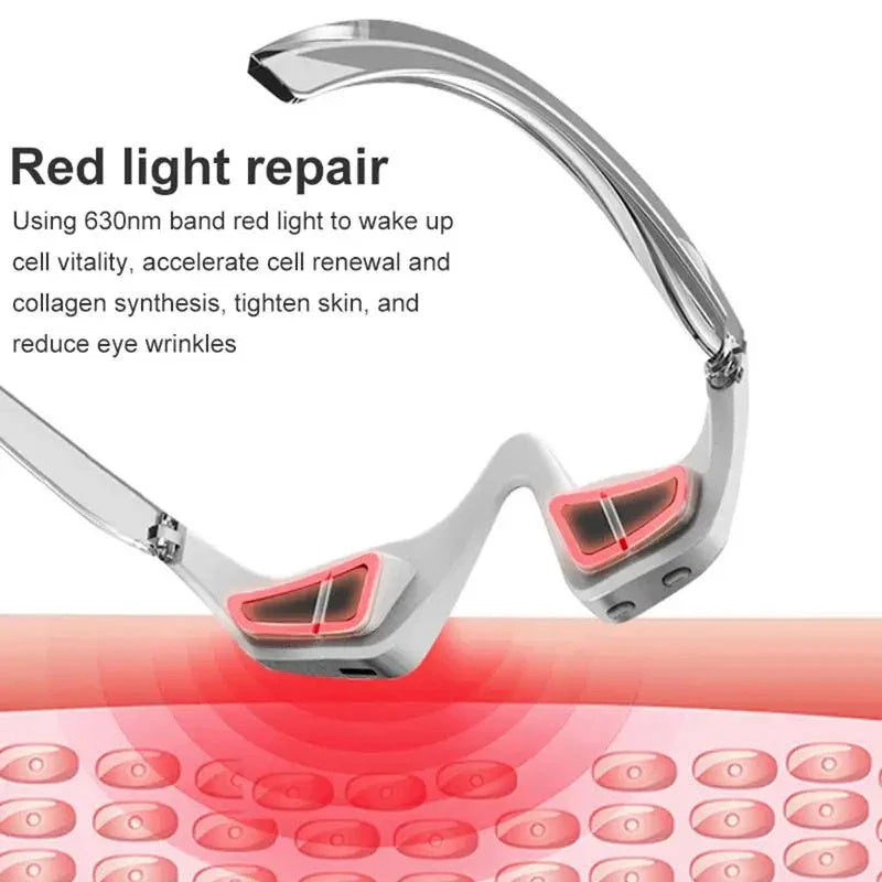 Eye Massager with Micro-Current Therapy for Relaxation, Wrinkle Reduction, and Dark Circle Removal