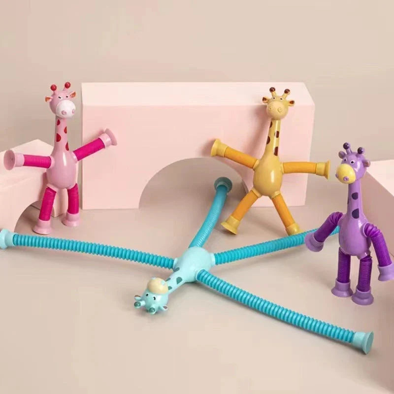 Giraffe Tubes Sensory Toys stretchable fidget toy in multiple colours