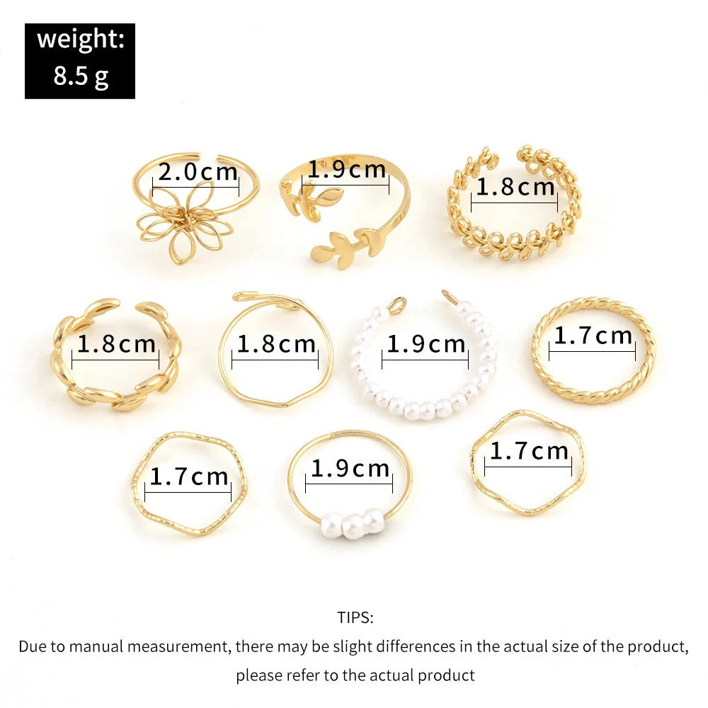 Openwork Flower Set Ring in glossy finish with unique J0656 colour