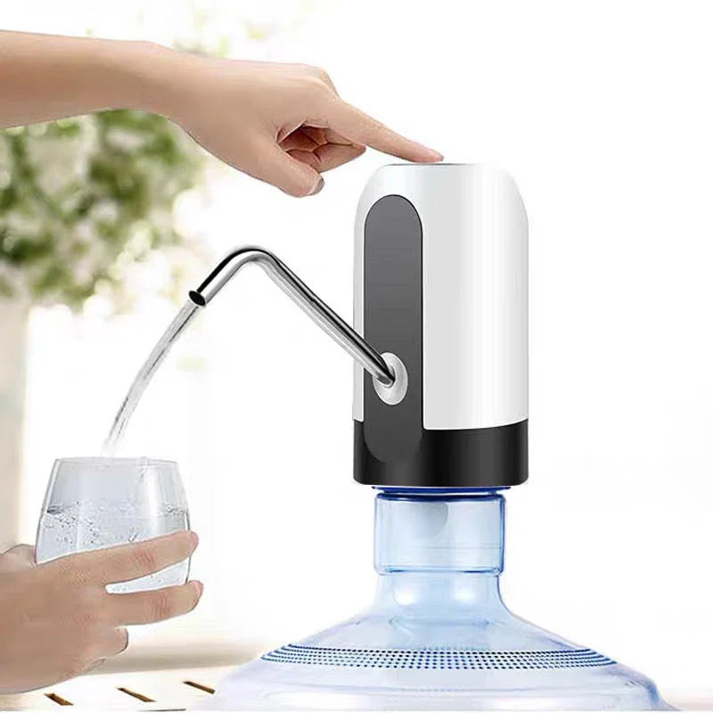 Automatic Electric Water Bottle Pump with USB Charging and Smart Switching
