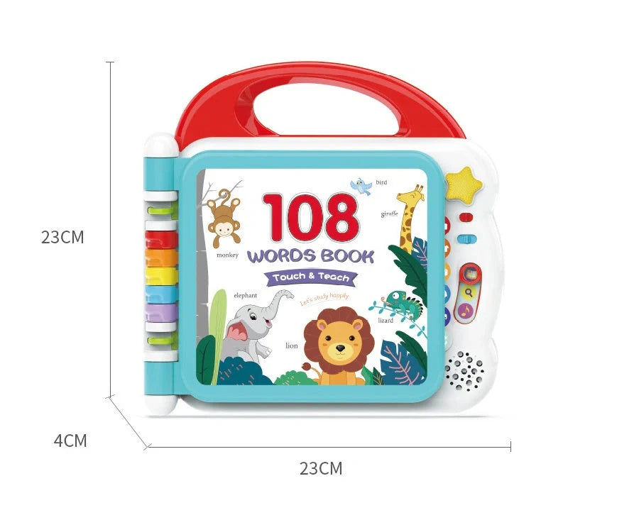 Educational English Kids Intelligent Book Learning Machine with Bluetooth in vibrant colours