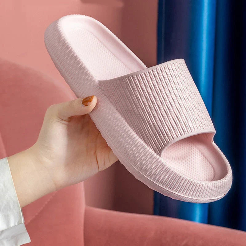 Women's premium EVA slippers in various colors and sizes, featuring soft, cushioned soles and durable non-slip design.