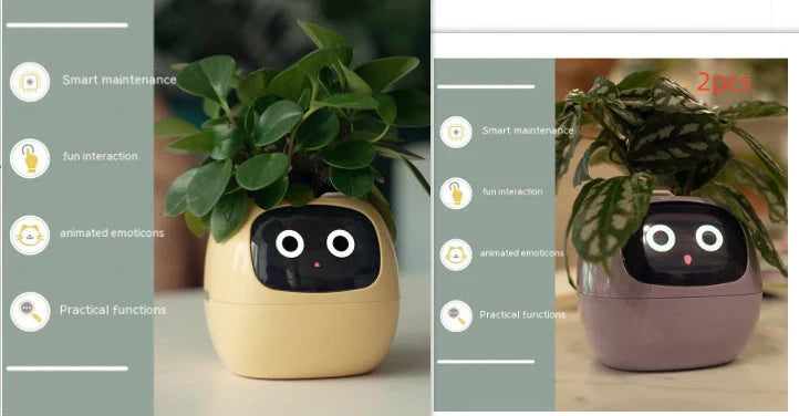 Smart Planter with AI and 7 sensors for easy plant care in various colours