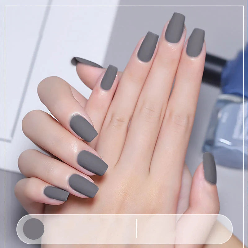 Matte nail polish in various colours showcasing fast-drying and long-lasting formula