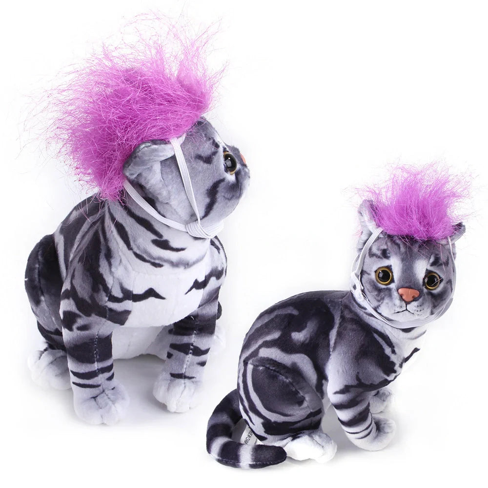 Adjustable dog wig in various colours for pet cosplay and photography